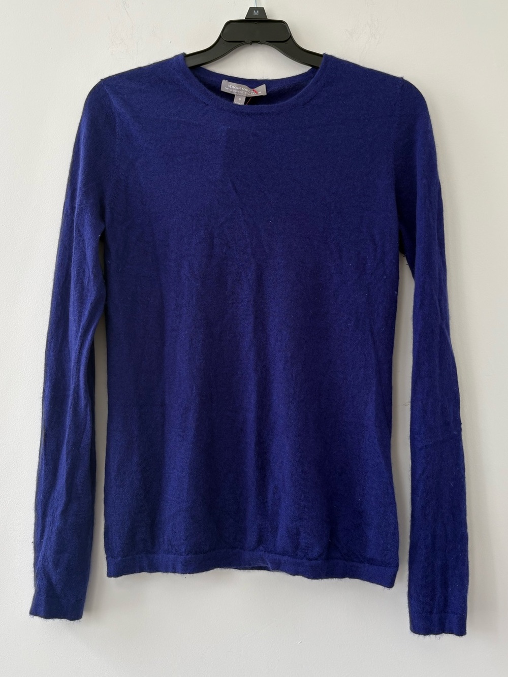 Neiman Marcus 100% Cashmere Sweater Women S PurpleCrew Neck Luxury Knit Pullover